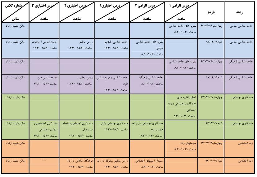 اعلام زمان و مکان آزمون جامع
