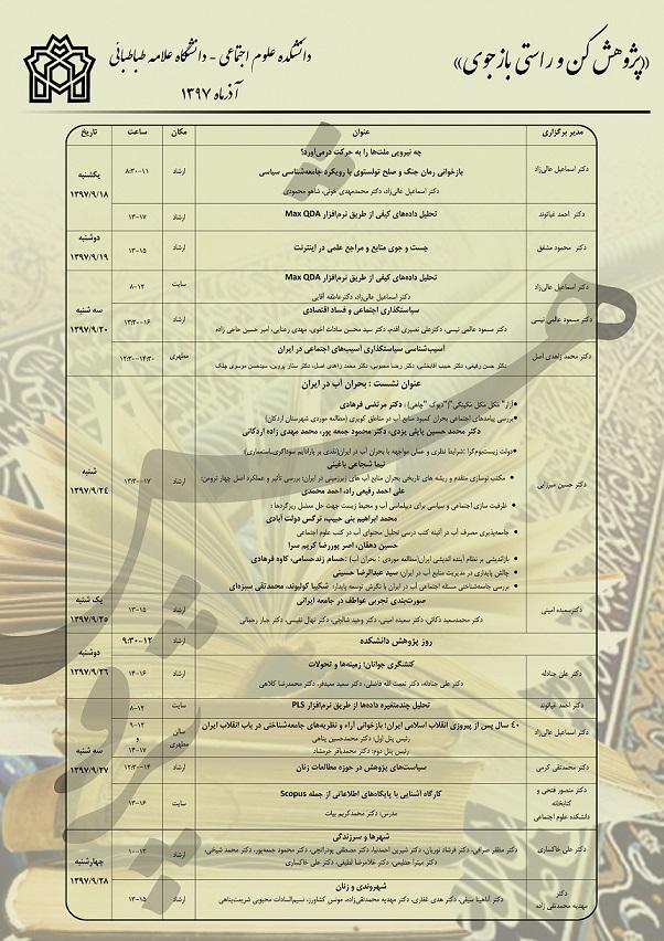 هفته پژوهش آذر ماه 97